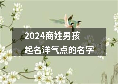 2024商姓男孩起名洋气点的名字