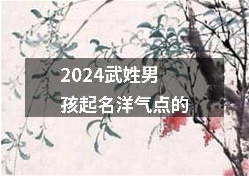 2024武姓男孩起名洋气点的