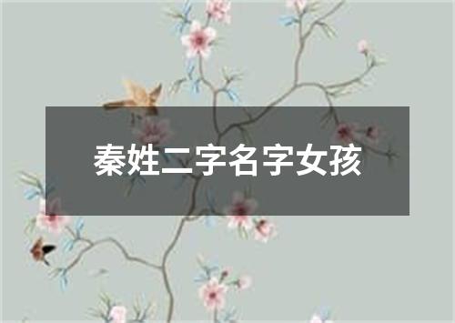 秦姓二字名字女孩