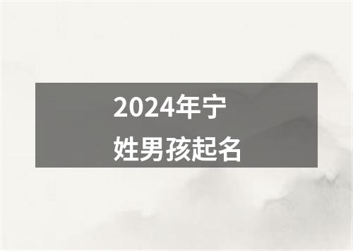 2024年宁姓男孩起名