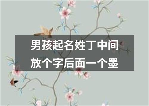 男孩起名姓丁中间放个字后面一个墨