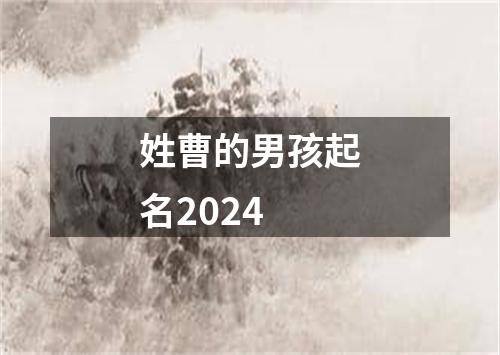 姓曹的男孩起名2024