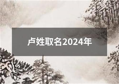 卢姓取名2024年