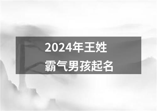 2024年王姓霸气男孩起名