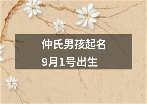 仲氏男孩起名9月1号出生