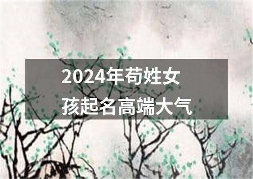 2024年苟姓女孩起名高端大气