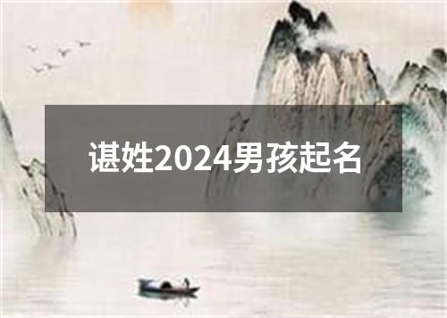 谌姓2024男孩起名