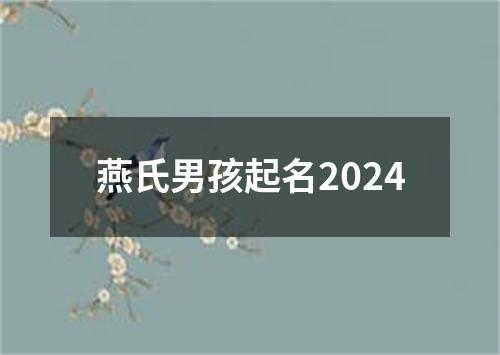 燕氏男孩起名2024