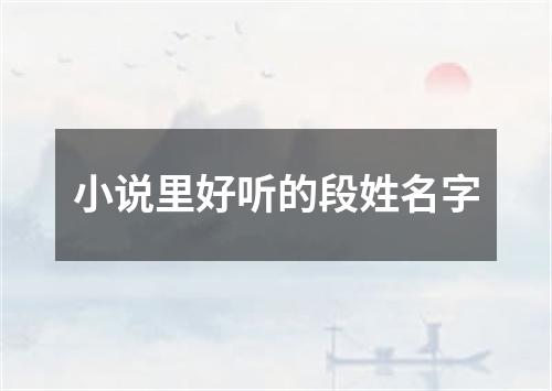 小说里好听的段姓名字