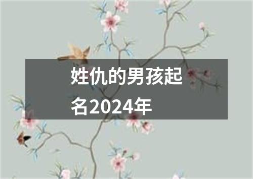 姓仇的男孩起名2024年