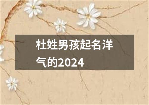 杜姓男孩起名洋气的2024