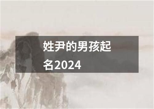 姓尹的男孩起名2024