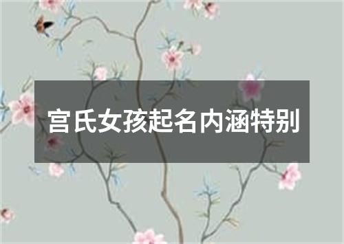 宫氏女孩起名内涵特别