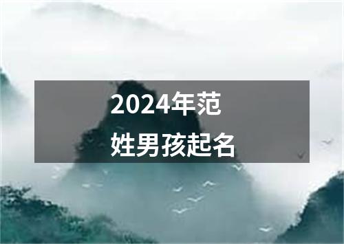 2024年范姓男孩起名