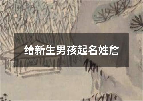 给新生男孩起名姓詹