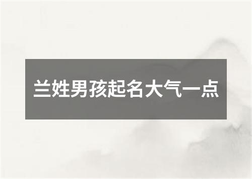 兰姓男孩起名大气一点