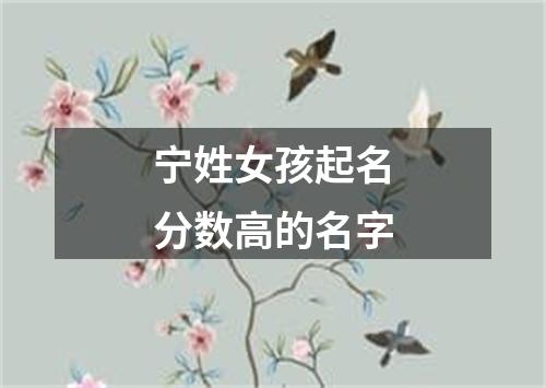 宁姓女孩起名分数高的名字