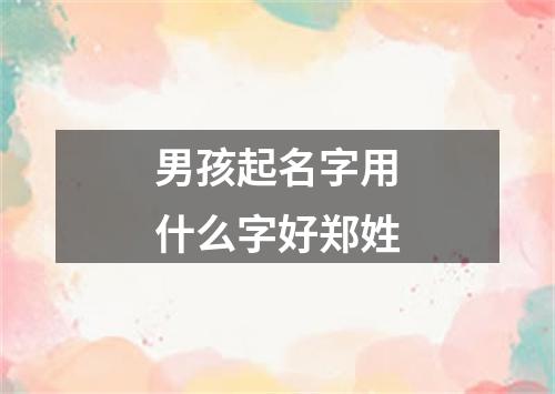 男孩起名字用什么字好郑姓