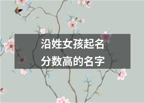 沿姓女孩起名分数高的名字