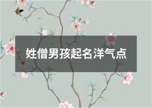 姓僧男孩起名洋气点