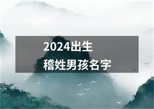 2024出生稽姓男孩名字