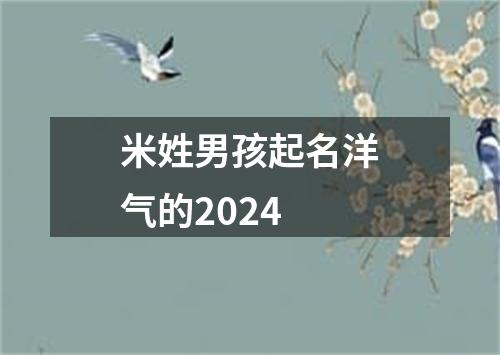 米姓男孩起名洋气的2024