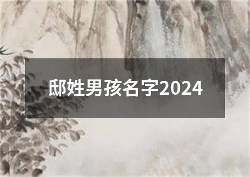 邸姓男孩名字2024