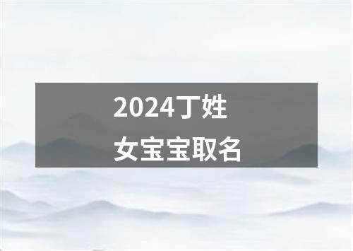 2024丁姓女宝宝取名