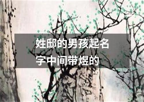 姓邸的男孩起名字中间带煜的