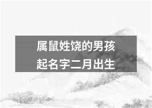 属鼠姓饶的男孩起名字二月出生