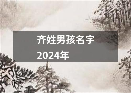 齐姓男孩名字2024年