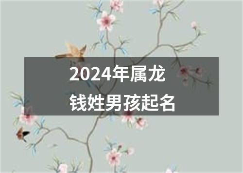 2024年属龙钱姓男孩起名