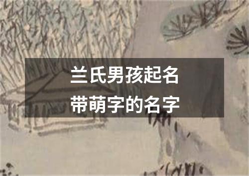 兰氏男孩起名带萌字的名字