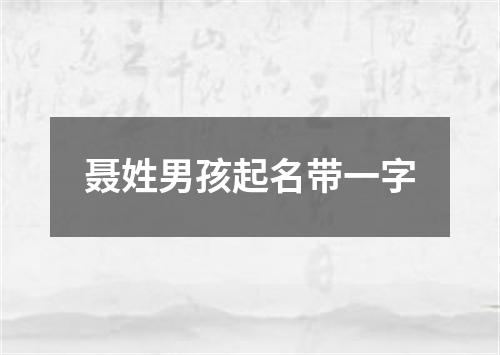 聂姓男孩起名带一字