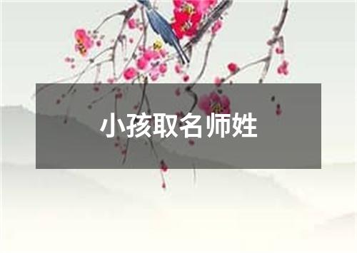 小孩取名师姓