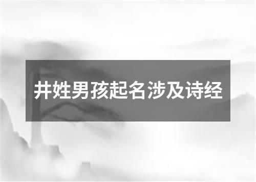 井姓男孩起名涉及诗经