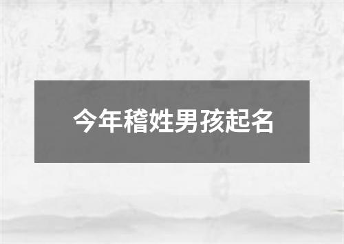 今年稽姓男孩起名