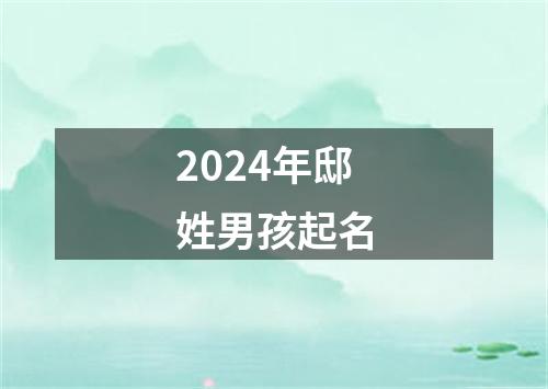 2024年邸姓男孩起名