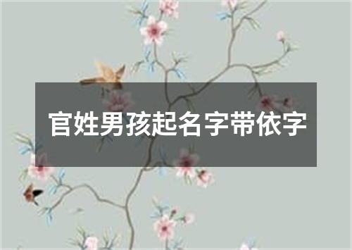 官姓男孩起名字带依字