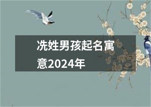 冼姓男孩起名寓意2024年