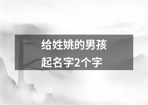 给姓姚的男孩起名字2个字