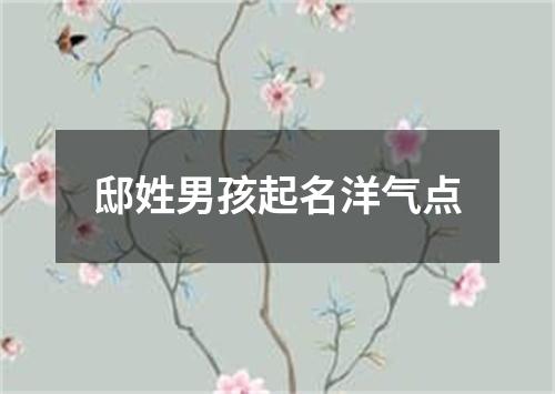 邸姓男孩起名洋气点