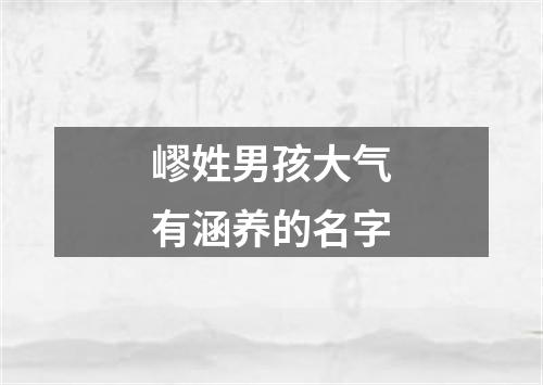 嵺姓男孩大气有涵养的名字