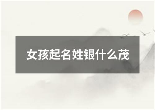 女孩起名姓银什么茂