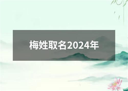 梅姓取名2024年