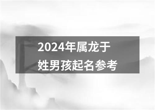 2024年属龙于姓男孩起名参考