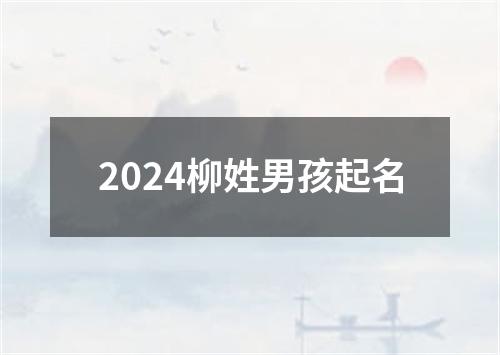 2024柳姓男孩起名