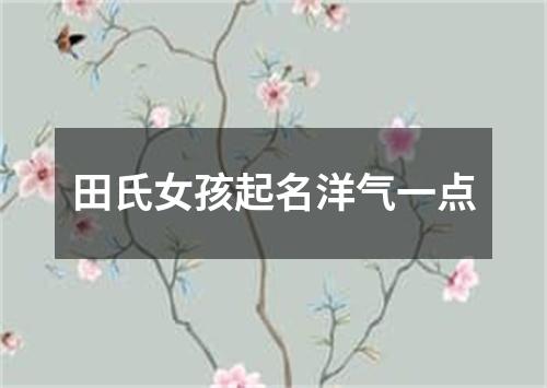 田氏女孩起名洋气一点