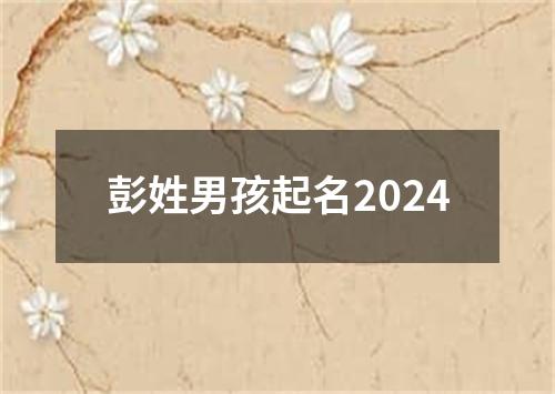 彭姓男孩起名2024