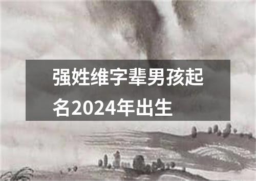 强姓维字辈男孩起名2024年出生